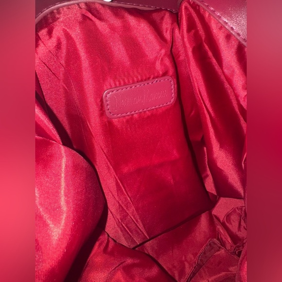 Neiman Marcus Faux Leather Plum Tote - Picture 3 of 6